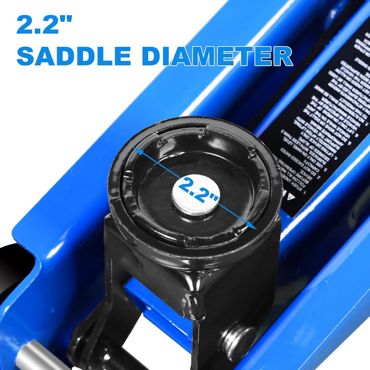 Floor Jack 1.5 Ton (3,000 LBs) Hydraulic Car Jack, Lifting Range from 5.1 Inch to 12.6 Inch, Fits Sedans Automotive Blue