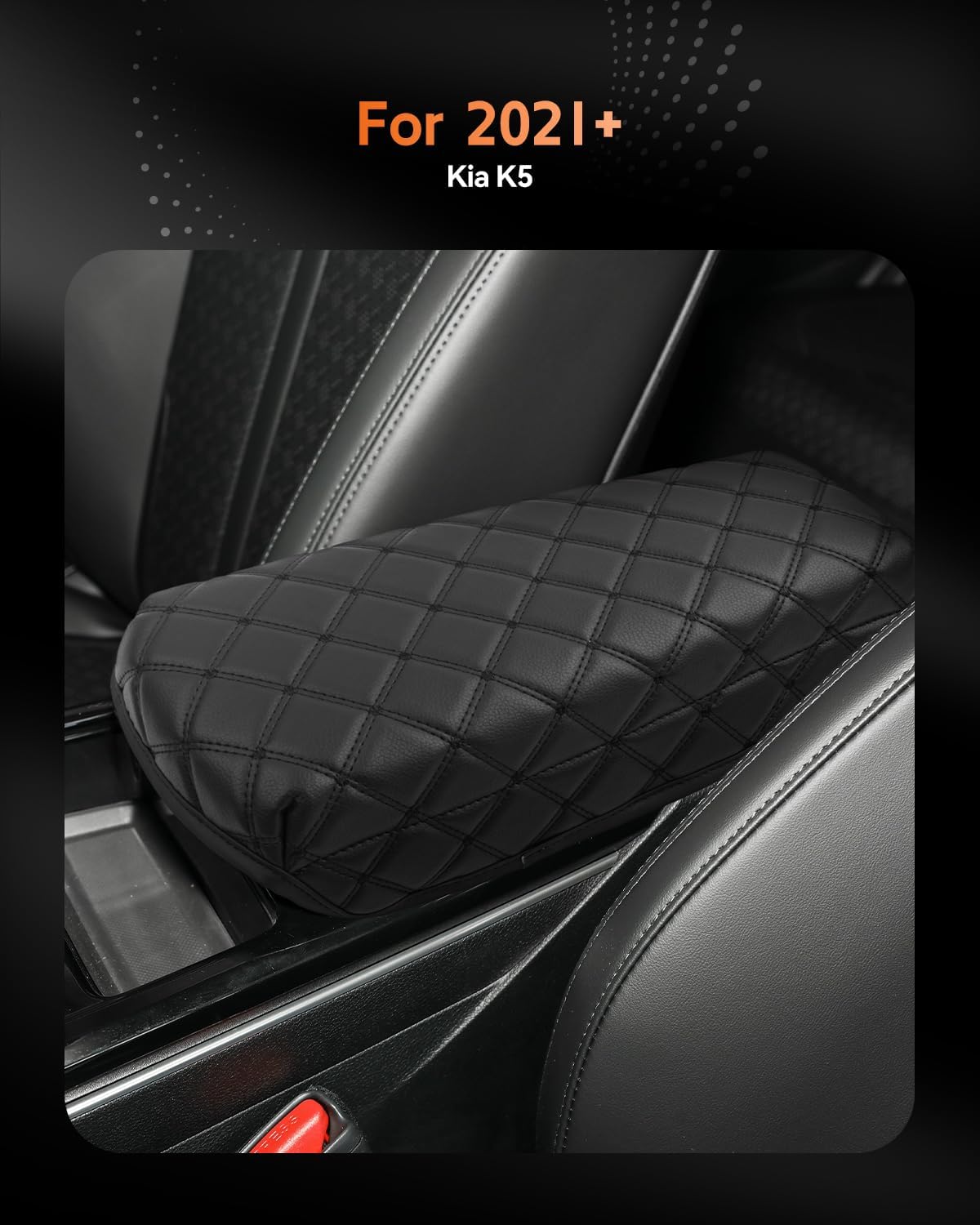 CDEFG for Kia K5 2021-2025 Center Console Cover Armrest Box Cover for K5 (LXS, GT-Line, GT, EX) 2022 2023 2024 2025 Accessories Arm Rest Protector