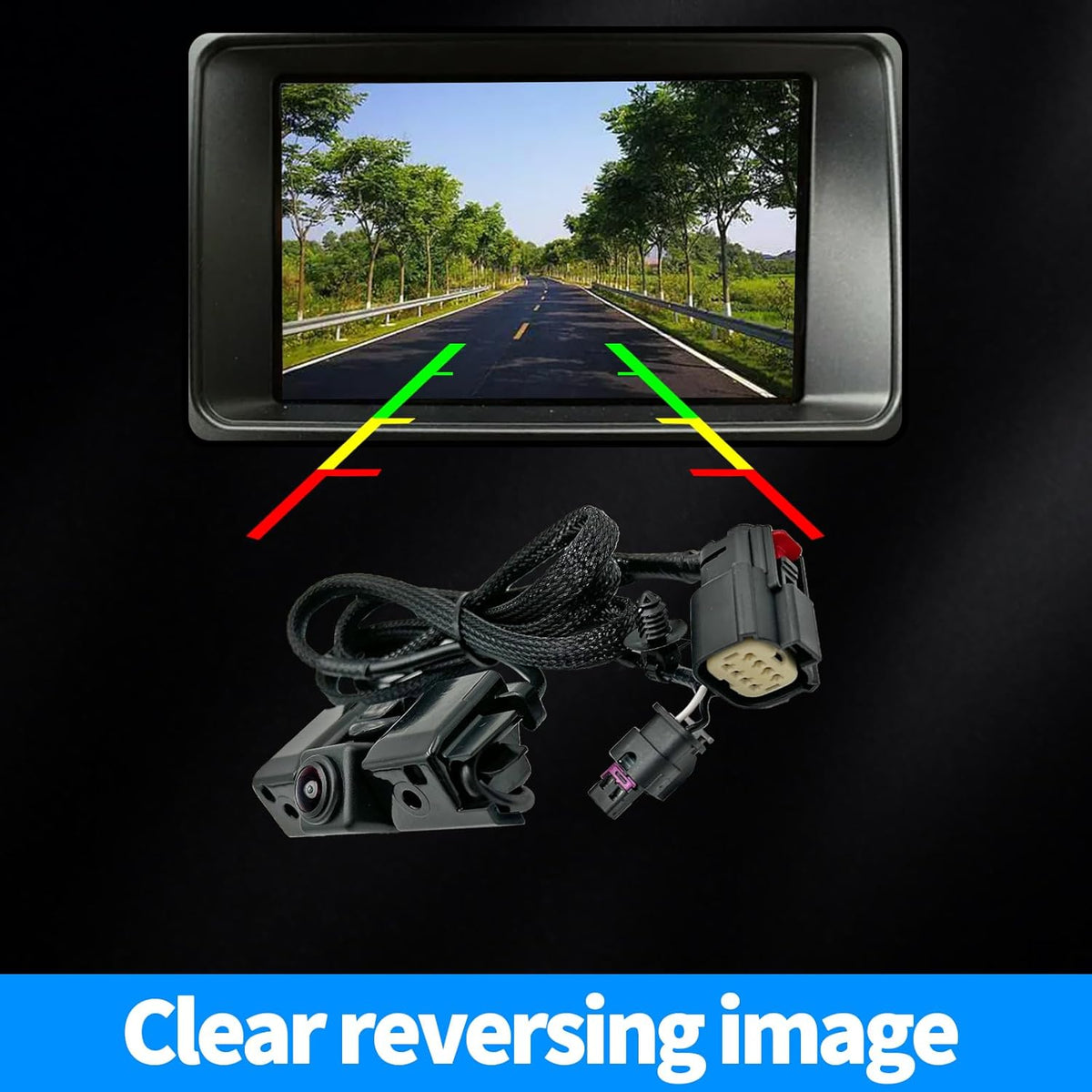Rear View Back Up Camera Compatible with Chevy Silverado/GMC Sierra 1500 HD 2500 HD 3500 HD 2016-2018 Replaces 84062896