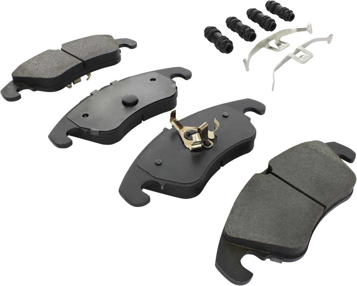 Premium Semi-Metallic Front Brake Pads (1001-1322M) Compatible with Audi A4 2016-2009, A4 Quattro 2016-2009, A5 2016-2008, A5 Quattro 2017-2008, allroad 2016-2013, S4 2016-2010 & More