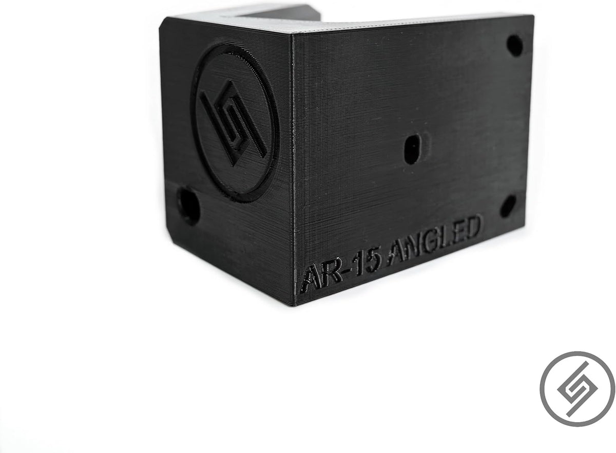 Spartan Mounts Locking .223/5.56 Rifle Mount Wall Display | Low Profile Floating Design Vertical and Horizontal Mounting Solution | Gun Room Safe Storage Organzation | Made in USA