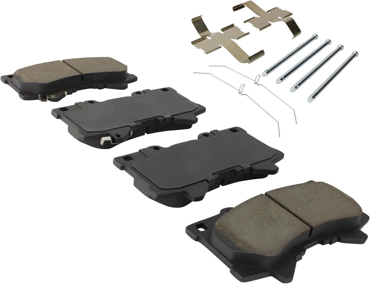 Premium Ceramic Front Brake Pads (1001-2442C) Compatible with Lexus GX550 2024, LX600 2024-2022, Toyota Land Cruiser 2024, Sequoia 2024-2023, Tacoma 2024, Tundra 2024-2022