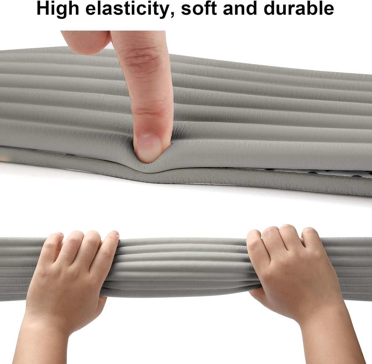 Baby Proofing Edge Protector 6.6 feet with 3M Strong Adhesive Pre-Taped, Baby Proof Padding Extra Wide Edge Safety Guards for Sharp Edges, Table, Desk- Grey