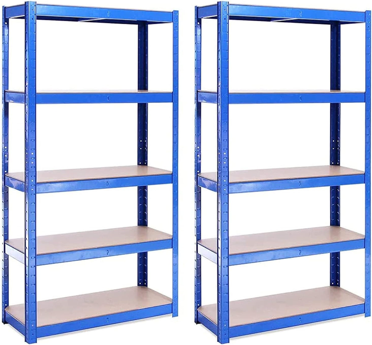 G-Rack | 5 Tier Garage Shelving Units | Metal Shelving Storage | Heavy-Duty Organization Racks | Adjustable Shelves | 2000LB Capacity | Ideal for Workshop, Shed, Office - 59D x 30W x 12H (Blue)