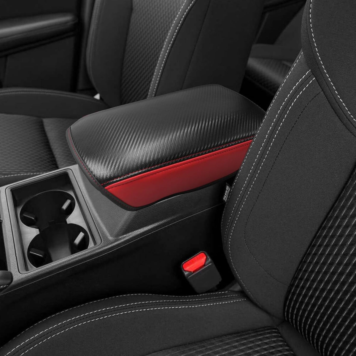 CDEFG for Mitsubishi Outlander 2022 2023 2024 2025 SE, Black Edition, SEL Car Armrest Cover, Center Console Protector Pad Arm Rest Box Cushion Mat Interior Accessories (Not for Outlander Sport)