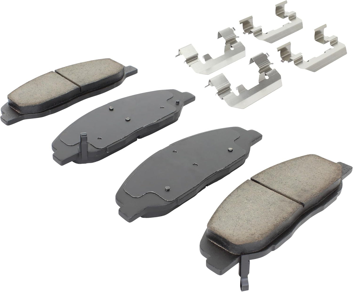 Premium Ceramic Front Brake Pads (1001-1332C) Compatible with Cadillac CTS 2008-2014, Cadillac STS 2009-2011