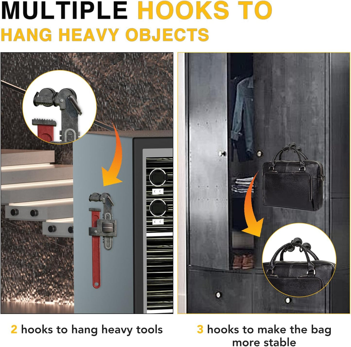 DIYMAG Magnetic Hooks for Refrigerator, Extra Strong Cruise Hook, Heavy Duty Earth Magnets with Hook for Hanging, Magnetic Hanger for Cabins, Grill (20P-Black)