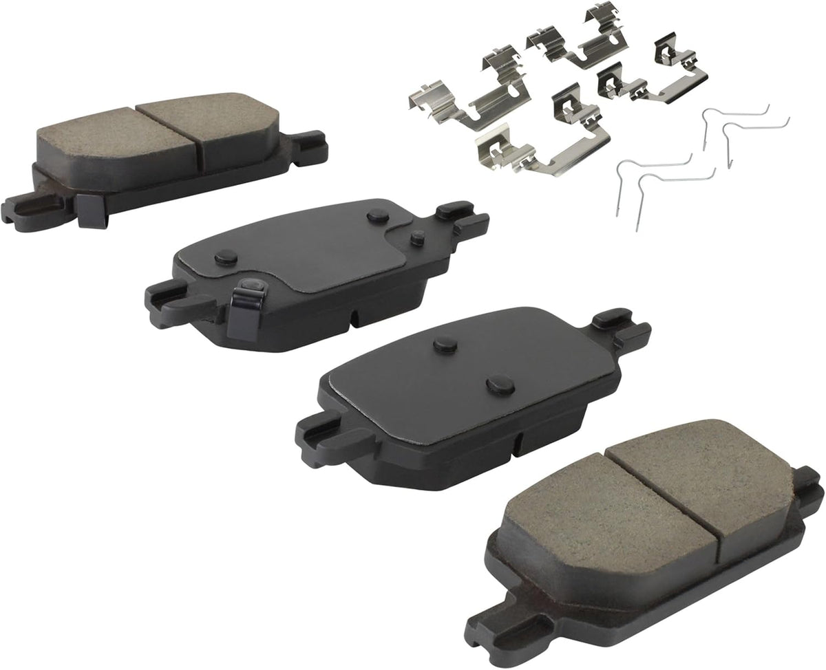 Premium Ceramic Rear Brake Pads (1001-2370C) Compatible with Chevrolet Colorado 2021-2022, GMC Canyon 2021-2022