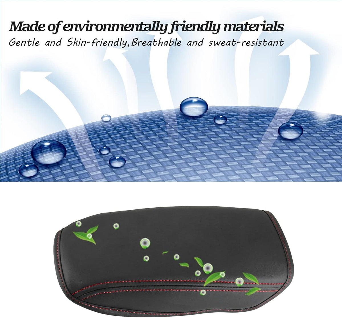 SKTU for 2013-2019 Volkswagen VW Golf 7 MK7 MK7.5 Central Console Armrest Rest Pad 2019 Golf 7 MK7 MK7.5 Center Console Seat Box Cover Protector Automotive Car Center Console Soft Cushion