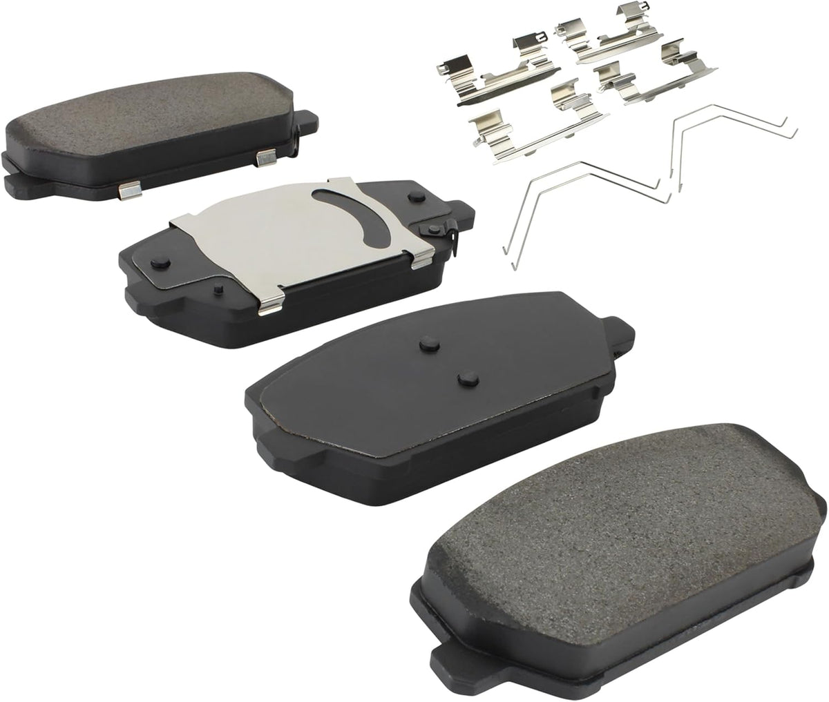 Premium Semi-Metallic Front Brake Pads (1001-2211M) Compatible with Hyundai Elantra 2022-2024, Hyundai Elantra N 2022-2024, Hyundai Kona N 2022-2023, Hyundai Veloster N 2019-2022