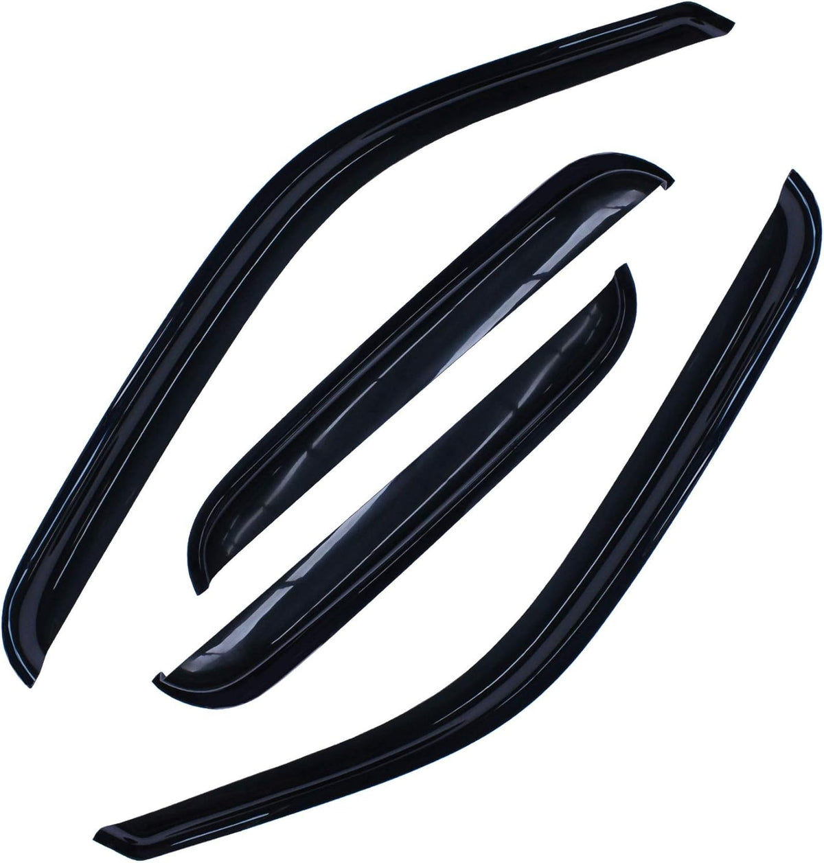 4pcs Side Window Deflectors Window Visors for 97-13 Expedition Sun/Rain Guard Visor