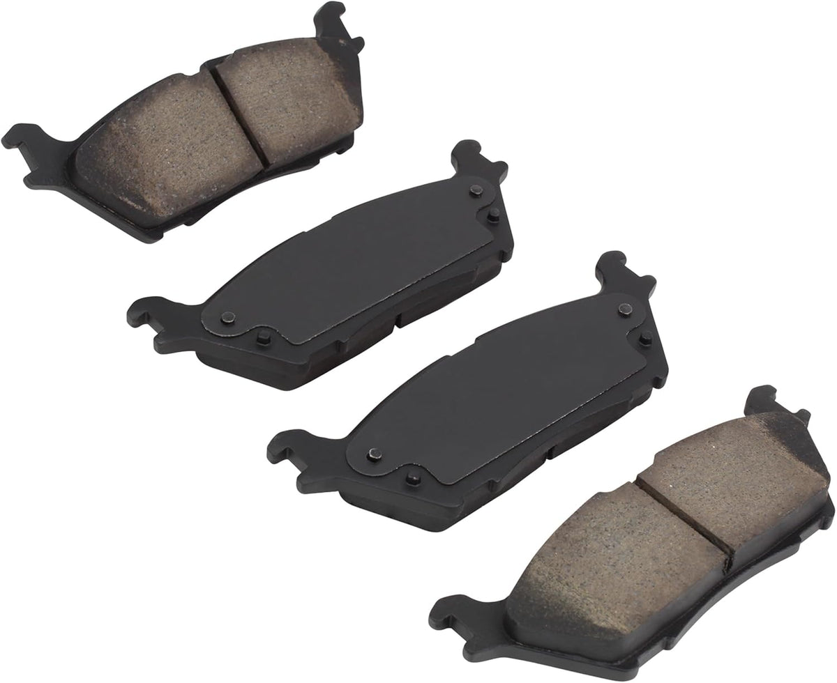 Premium Ceramic Rear Brake Pads (1001-1790C) Compatible with Ford Expedition 2018-2021, Ford F-150 2015-2020, Lincoln Navigator 2018-2021