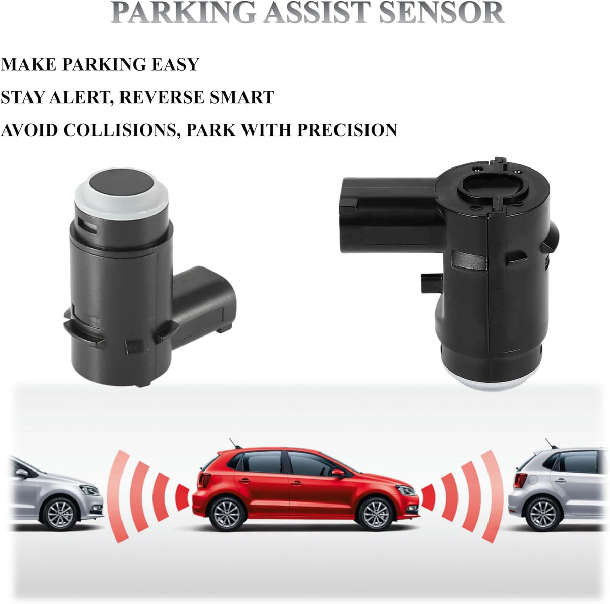 Backup Sensor Reverse Bumper Parking Assist Sensors Compatible with 2009-2014 Ford F-150 2010-2014Lincoln Mark LT Replaces# 9L3Z-15K859-D（4PCS）