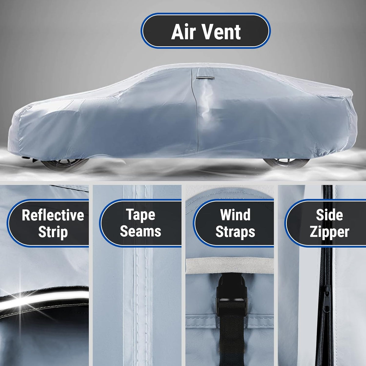 iCarCover Fits 1949-1954 Pontiac Chieftain Car Cover Automobiles Form-Fit Padded Full Exterior Waterproof Automobiles Protection Covers