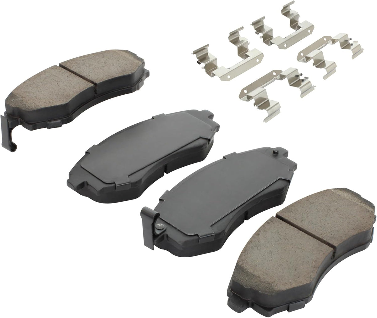 Premium Semi-Metallic Front Brake Pads (1001-0700M) Compatible with 1989-2006 Hyundai/Kia/Nissan (240SX/Elantra/Optima/Sentra/Sonata/Stanza/Tiburon)