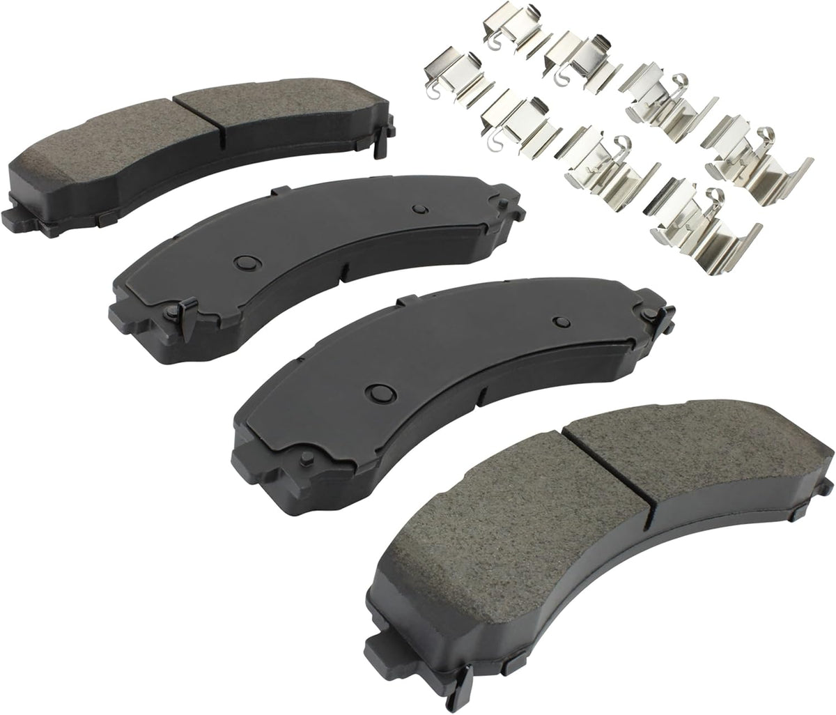 Premium Semi-Metallic Rear Brake Pads (1001-2224M) Compatible with Ram 3500 2019-2024
