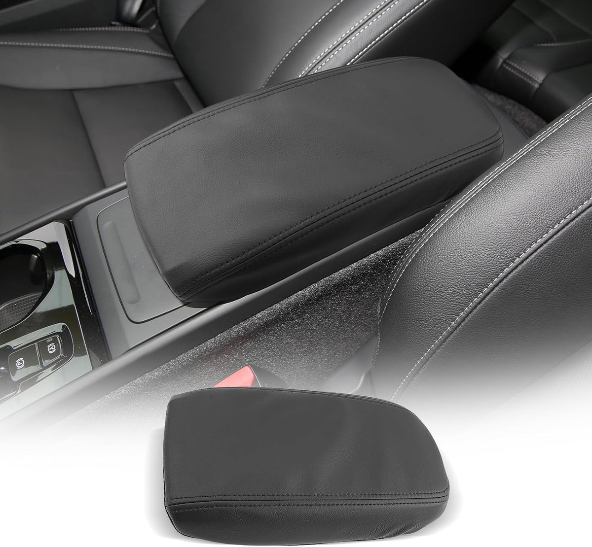 CDEFG for XC40 C40 2019-2025 Center Console Cover Armrest Cover for Volvo XC40/ C40 (Core, Plus, Ultra) 2020 2021 2022 2023 2024 2025 Accessories Arm Rest Protector