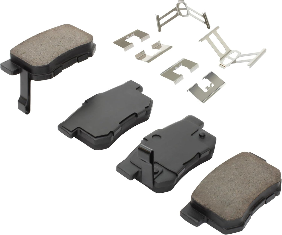 Premium Ceramic Rear Brake Pads (1001-0536C) Compatible with 1991-2012 Acura/Honda/Isuzu (CL/CR-V/EL/Element/Legend/Oasis/Odyssey/RDX/RL/TL)