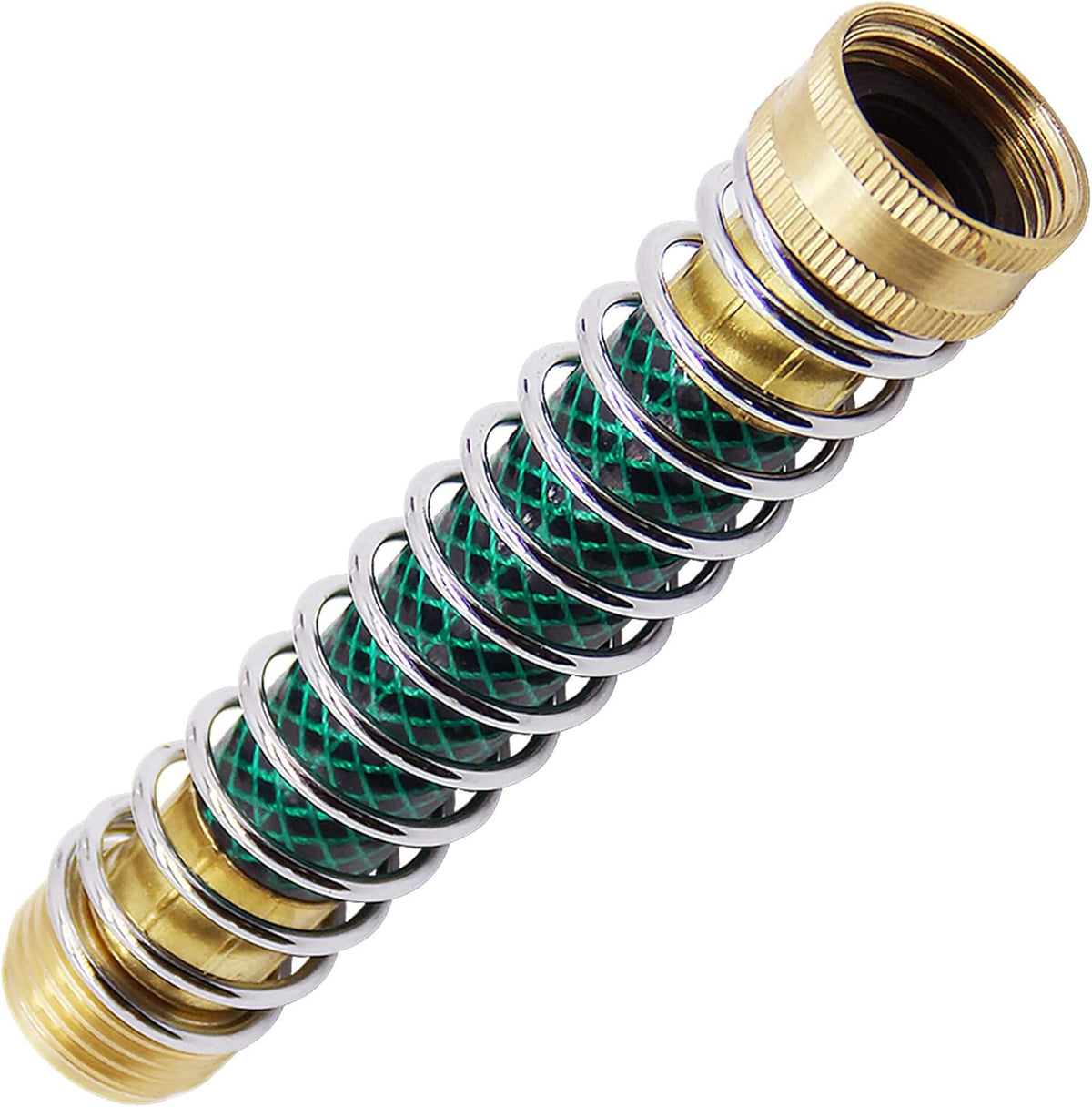 Garden Hose Extension Adapter, Hose Kink Protector with Coil Spring, 4 Pack