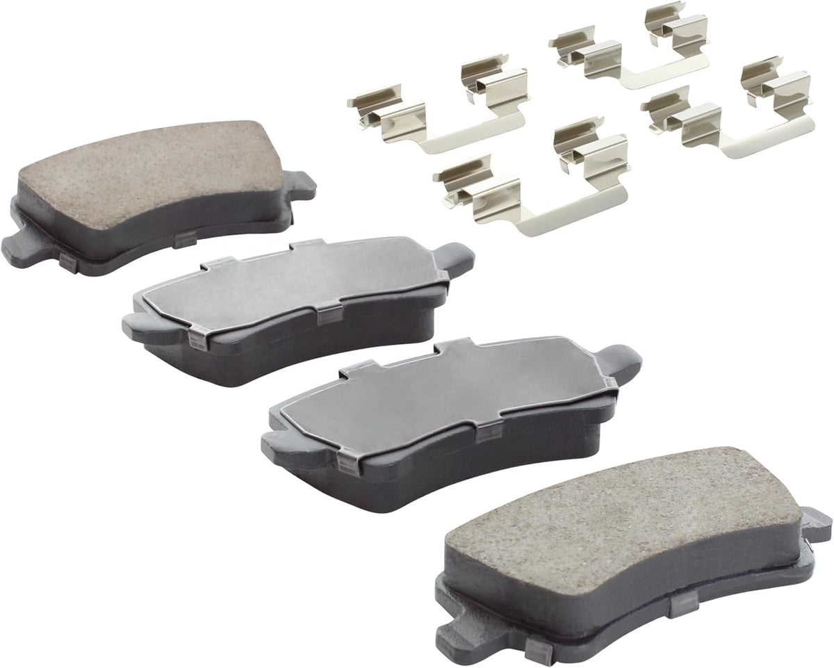 Premium Ceramic Rear Brake Pads (1001-1307AC) Compatible with 2008-2018 Volvo (S60/S60 Cross Country/V60/V60 Cross Country/V70/XC60/XC70)
