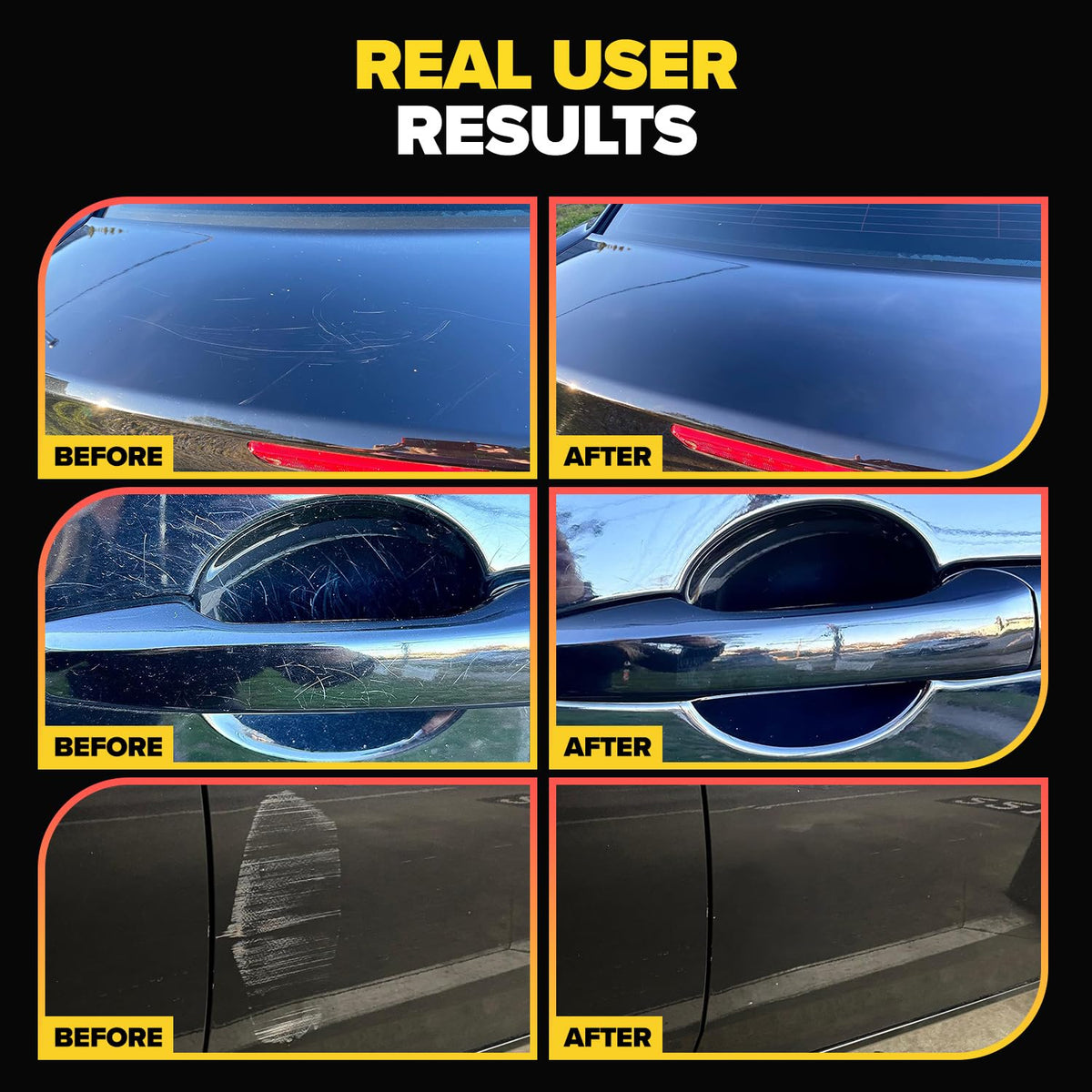 Carfidant Scratch and Swirl Remover - Car Scratch Remover for Vehicles Paint - Polishing Compound for Cars with Pad and Towel - Cutting and Buffing Compound for Paint Restorer
