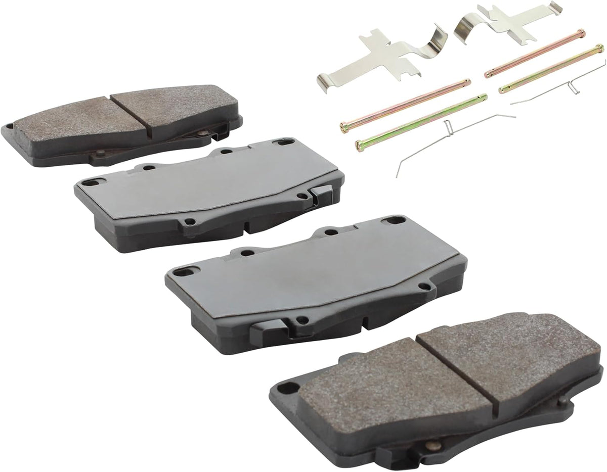 Premium Semi-Metallic Front Brake Pads (1001-0502M) Compatible with Lexus LX450 1996-1997, Toyota Land Cruiser 1993-1997