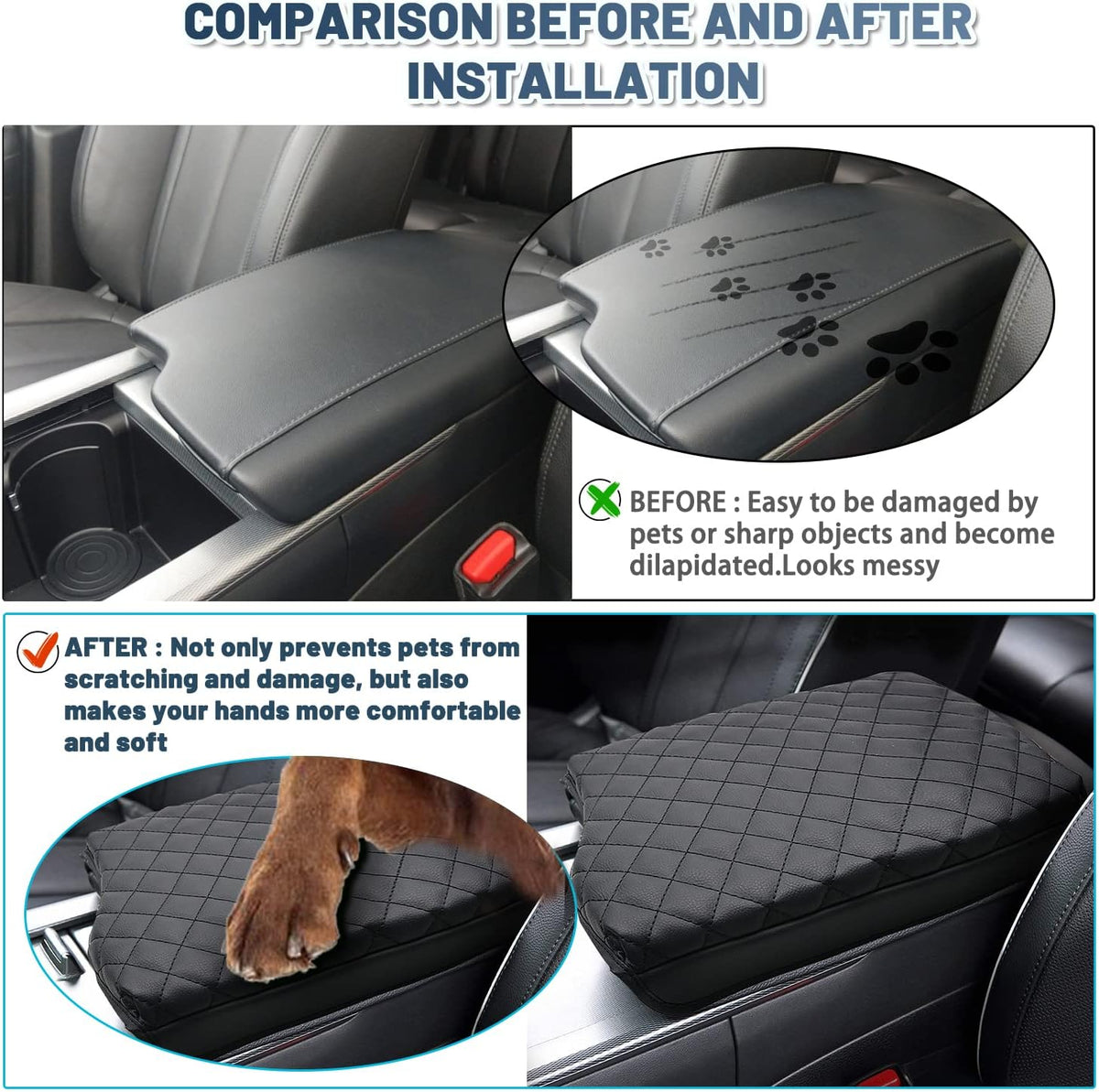 2025 Palisade Armrest Cover,for 2020-2025 Hyundai Palisade Accessories Softy Comfy Center Console Cover Compatible with 2020 2021 2022 2023 2024 2025 Hyundai Palisade SE/SEL/XRT/Limited/Calligraphy