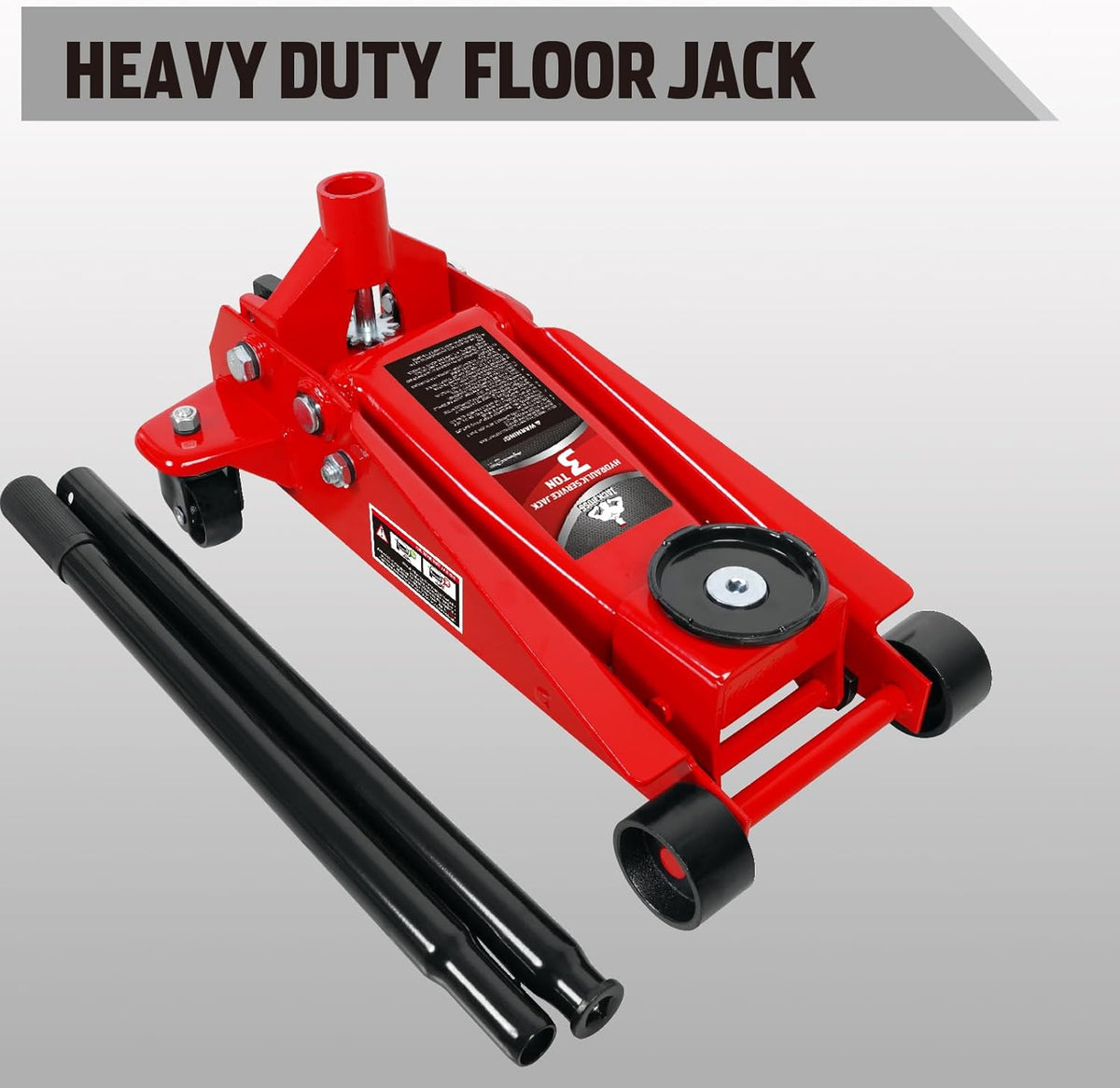3 Ton Floor Jack Steel Heavy Duty Car Jack Fast Lift Service Hydraulic Jack