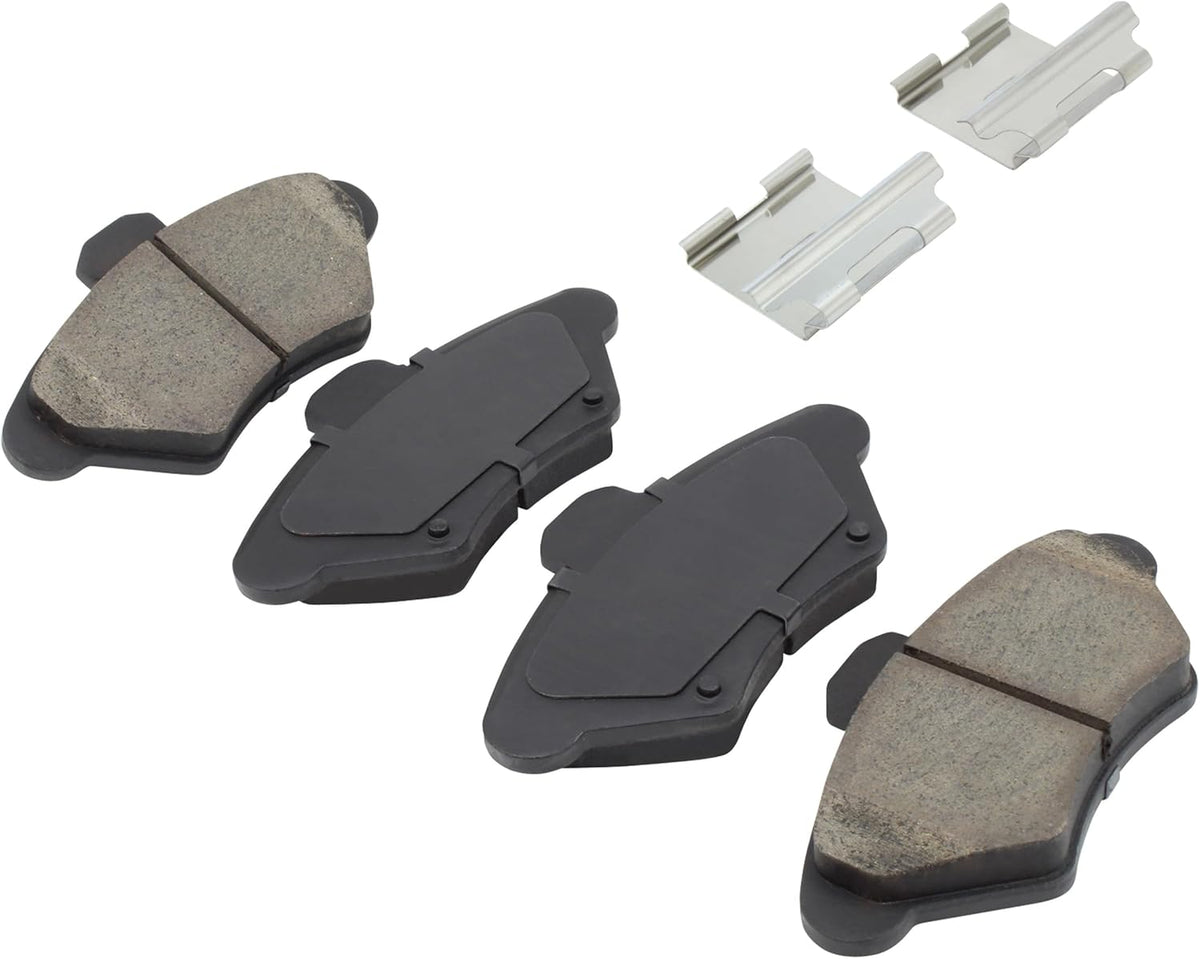 Premium Ceramic Front Brake Pads (1001-0600C) Compatible with Ford Cougar 1993-1994, Ford Mustang 1994-1998, Ford Thunderbird 1993-1997, Mercury Cougar 1993-1996