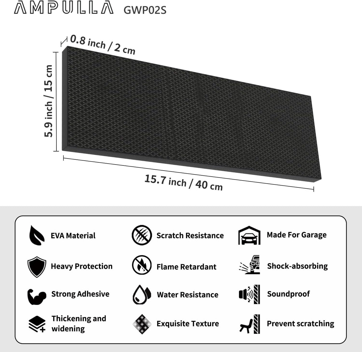GWP02S Garage Wall Protector Car Door Protectors Bundle (Black & Marble Grain & Wood Grain 14-Pack)