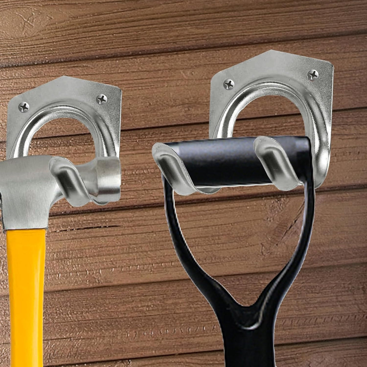 15 Pack Tool Hanger Hooks, Wall Mount Garage Garage Shed Hooks Heavy Duty for Hanging Ladder & Ropes