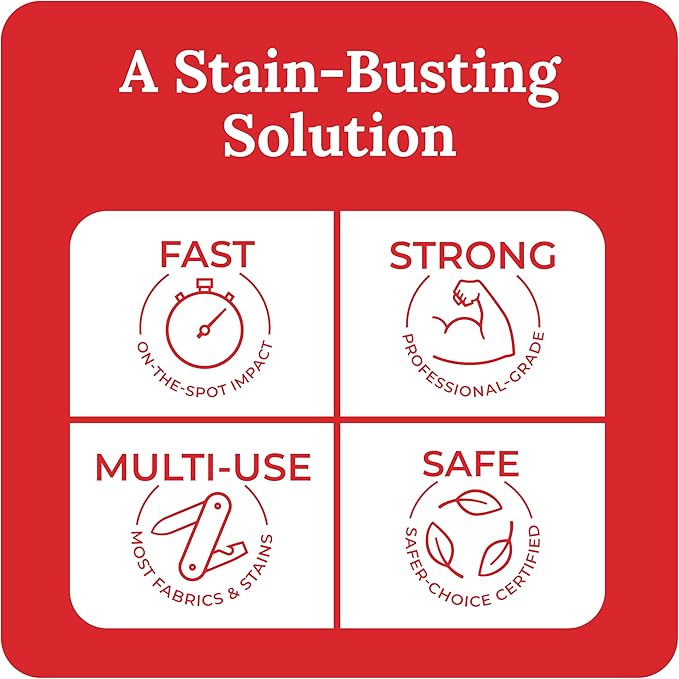 Emergency Stain Rescue Stain Remover Spray - Carpet Cleaner Spray - Wine & Coffee Stain Removal - 16 Fl Oz (Pack of 1)