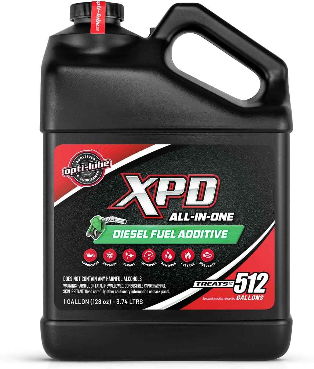 Opti-Lube XPD All-Season Diesel Fuel Additive - 1 Gallon with Accessories (Hand Pump and Standard Accessory Bottles)
