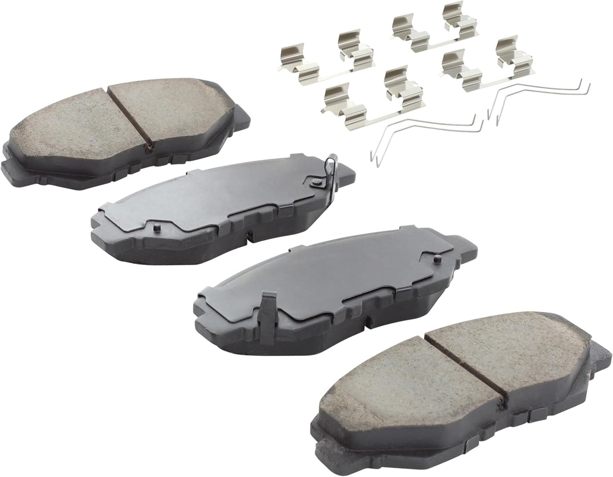 Premium Semi-Metallic Front Brake Pads (1001-0914M) Compatible with Acura ILX 2015-2013, Honda Accord 2017-2003, Civic 2021-2017, CR-V 2004-2002, Element 2011-2003 & More