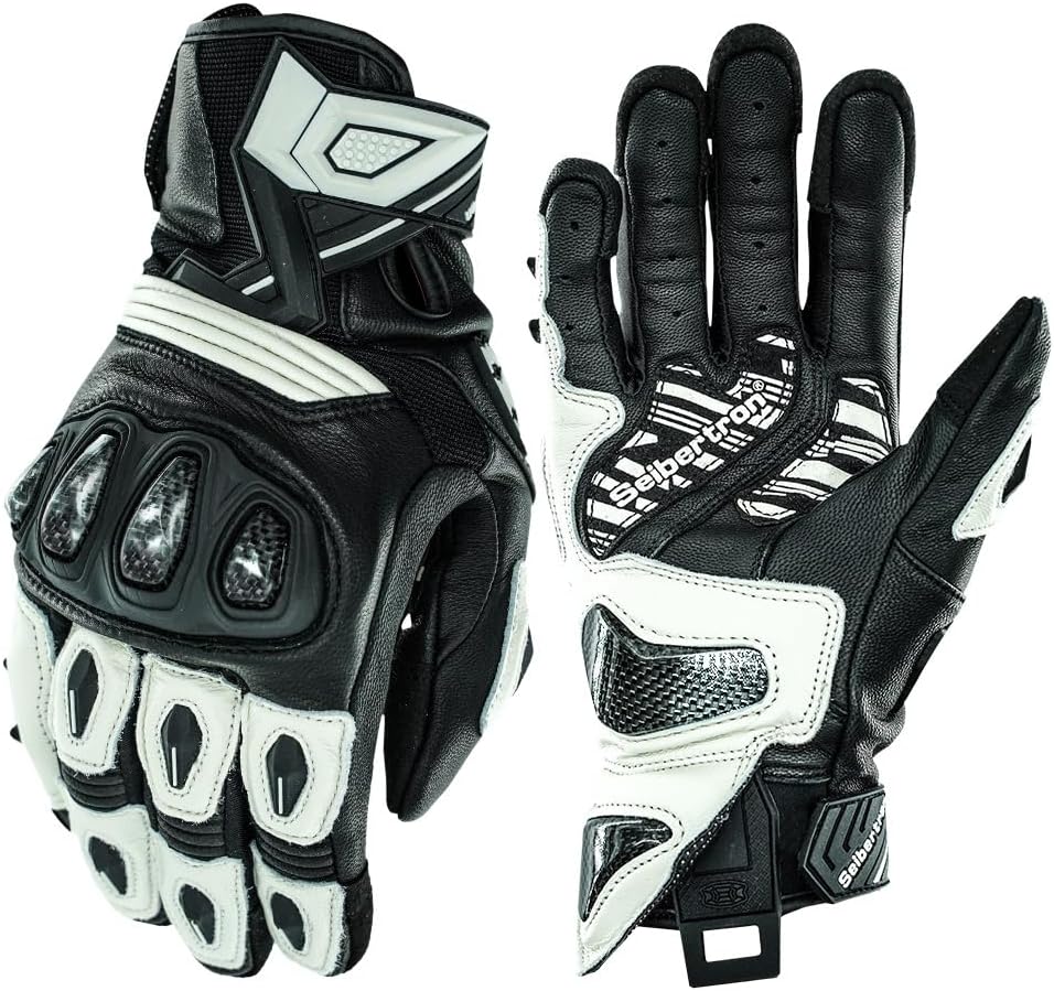 Seibertron SPS Series Touchscreen Motorcycle Motocross BMX ATV MTB Bicycle Cycling Full or Half Finger Gloves Adult and Youth