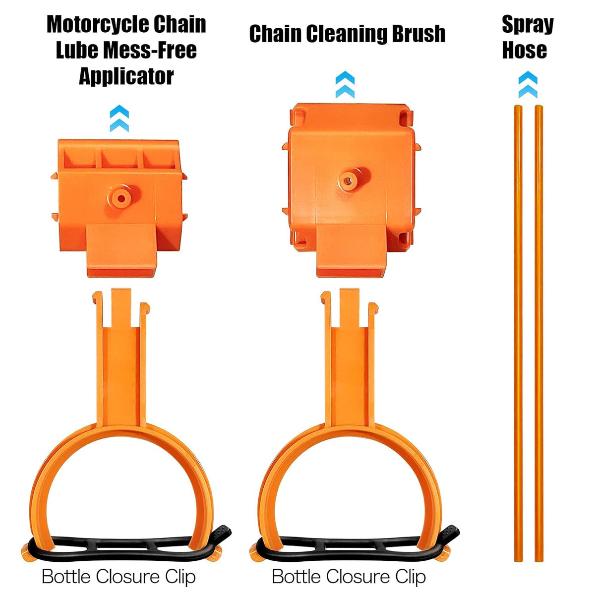 Motorcycle Chain Cleaning Kit, Motorcycle Chain Cleaning & Lubrication Kit, Compatible with Motorcycles, Streetbikes & Motorsport Bikes, Chain Oiler Tool with Applicator for 428/520/525/530 Chains