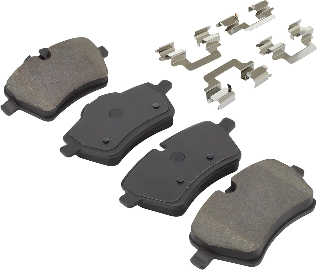 Premium Ceramic Front Brake Pads (1001-1204C) Compatible with Mini Cooper 2006-2015, Mini Cooper Countryman 2011-2016, Mini Cooper Paceman 2013-2016
