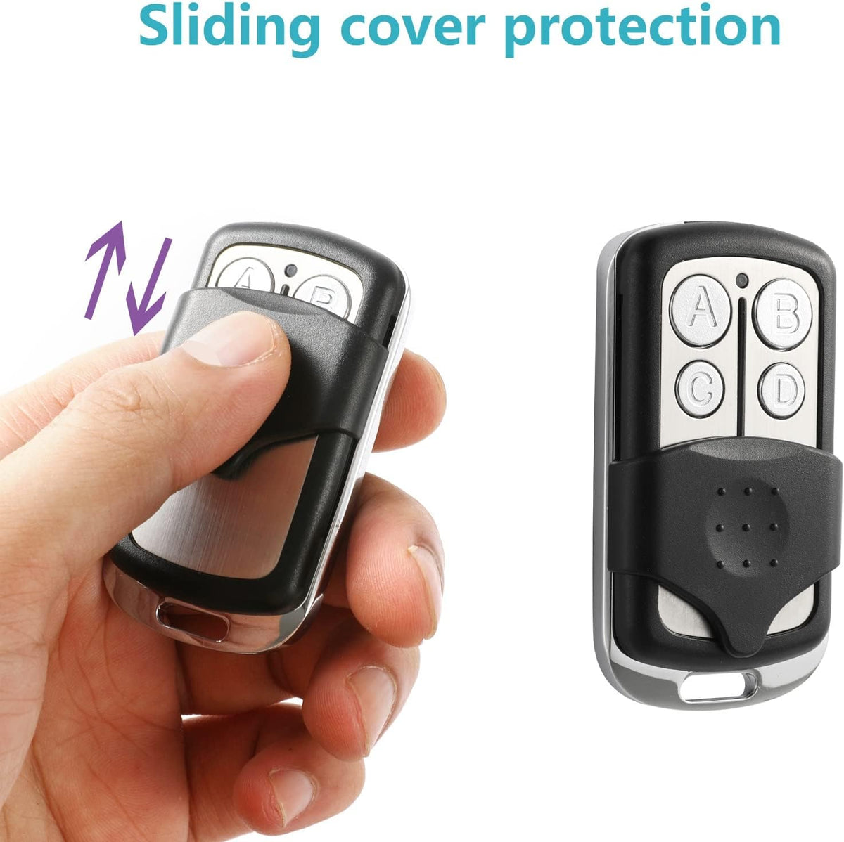 2 Garage Door Opener Remote,for LiftMaster Chamberlain Openers with Purple Yellow Green Orange Red Learn Button,893MAX 953EV/EVC,Keychain