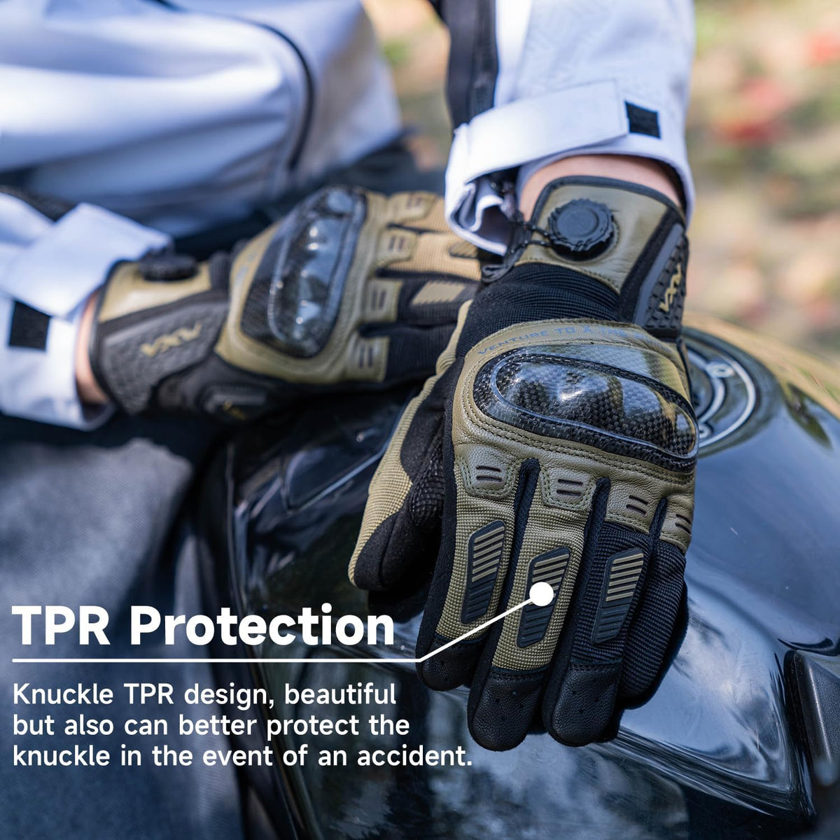 VXW High Protection Motorcycle Gloves for Men - Gel Palm Sliders& Joints Protection Design, High-Speed Sports Gear for MTB/ATV/BMX/Motocross/Racing/Dirt Bike Gear