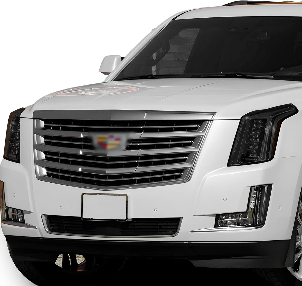 BOGAR TECH DESIGNS Full Headlight Head Light Tint Kit Fits Cadillac Escalade (ESV) 2015-2020, Light Smoke