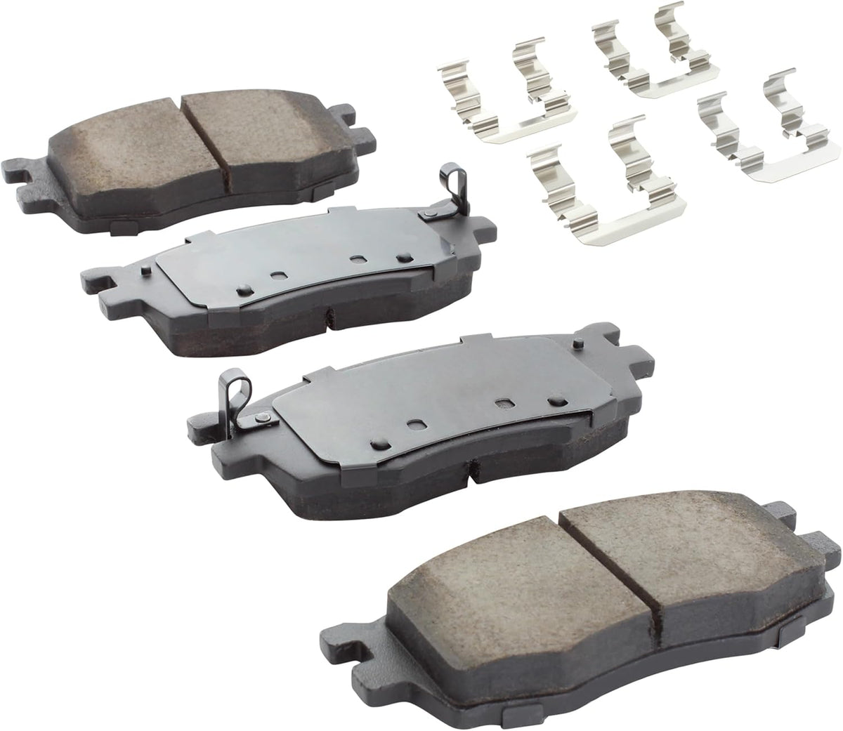 Premium Ceramic Front Brake Pads (1001-1156C) Compatible with Dodge Attitude 2006-2011, Hyundai Accent 2006-2011, Kia Rio 2006-2011, Kia Rio5 2006-2011