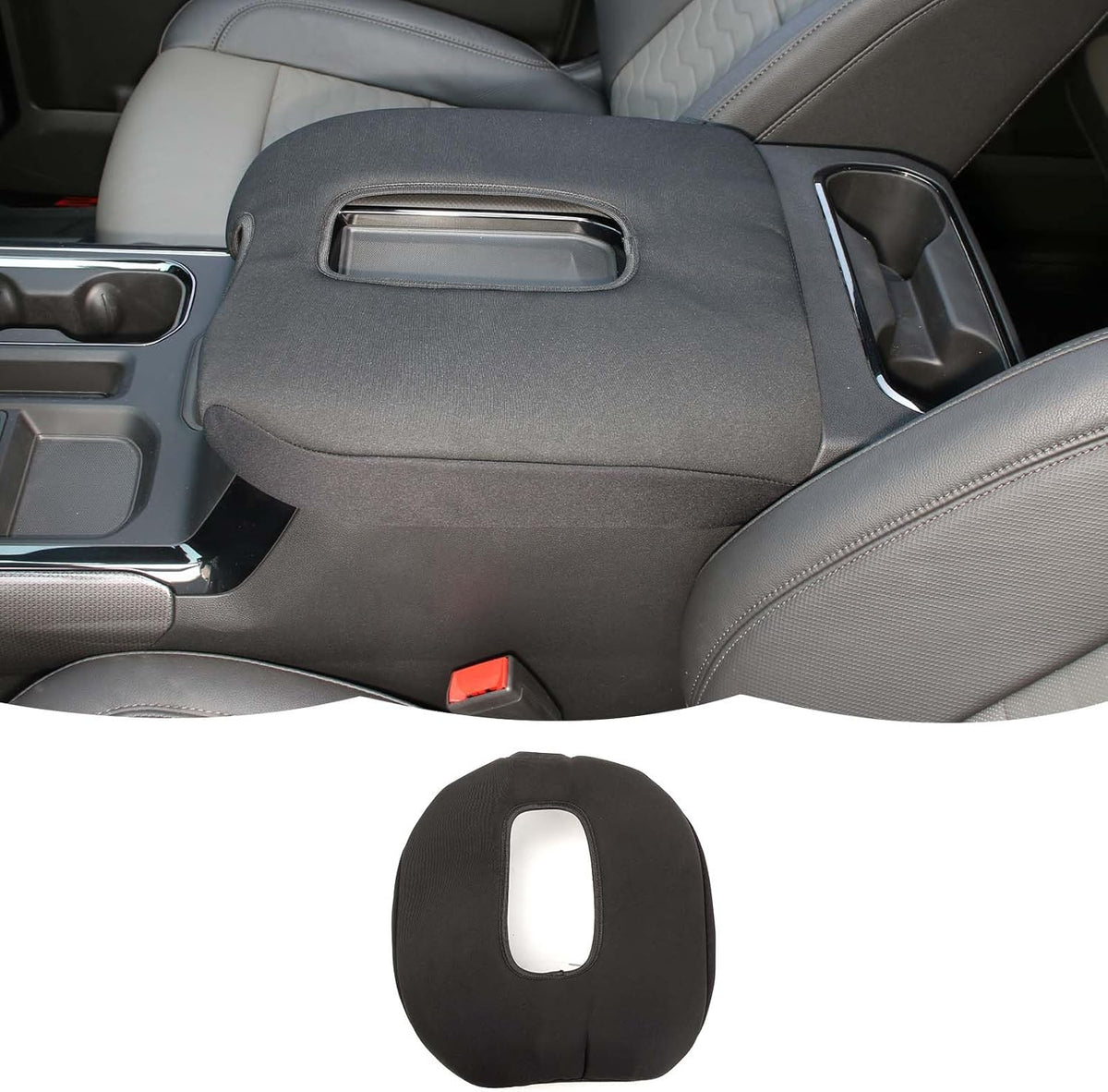 RT-TCZ Armrest Box Pad Cover Compatible with Chevrolet Silverado/GMC Sierra 2019-2023,for Chevrolet Tahoe 2021-2023,for Chevy Suburban 2020-2023,for GMC Yukon 2021-2023