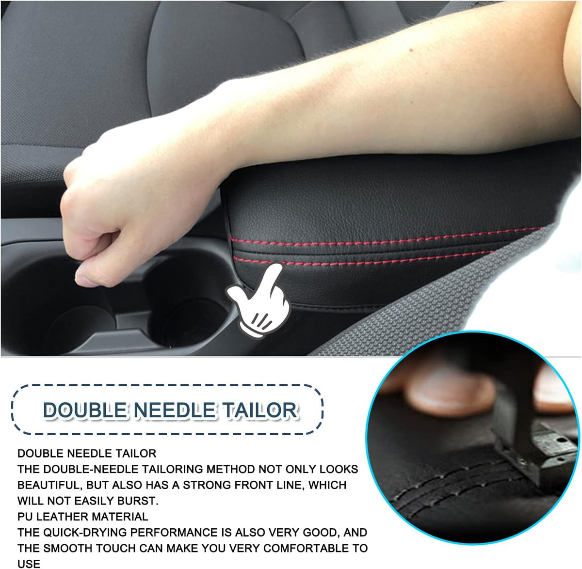Ruiya 2025 Corolla Armrest Cover for Toyota Corolla E210 Accessories Armrest Lid Cover Compatible with 2022 2023 2024 2025 Toyota Corolla Sedan/SUV/Hybrid/Petrol Interior Accessories