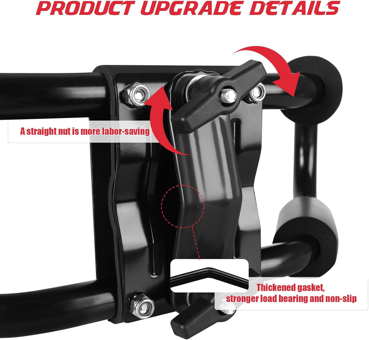FORWODE Heavy Duty Kayak Roof Rack, 2 Pair J-Bar Kayak Rack with 4 Ratchet Tie, 4 S-Hook Ratchet Straps, 4 Anchor Belts for Kayak Canoe Boat Surf Ski on SUV Car Truck Crossbar