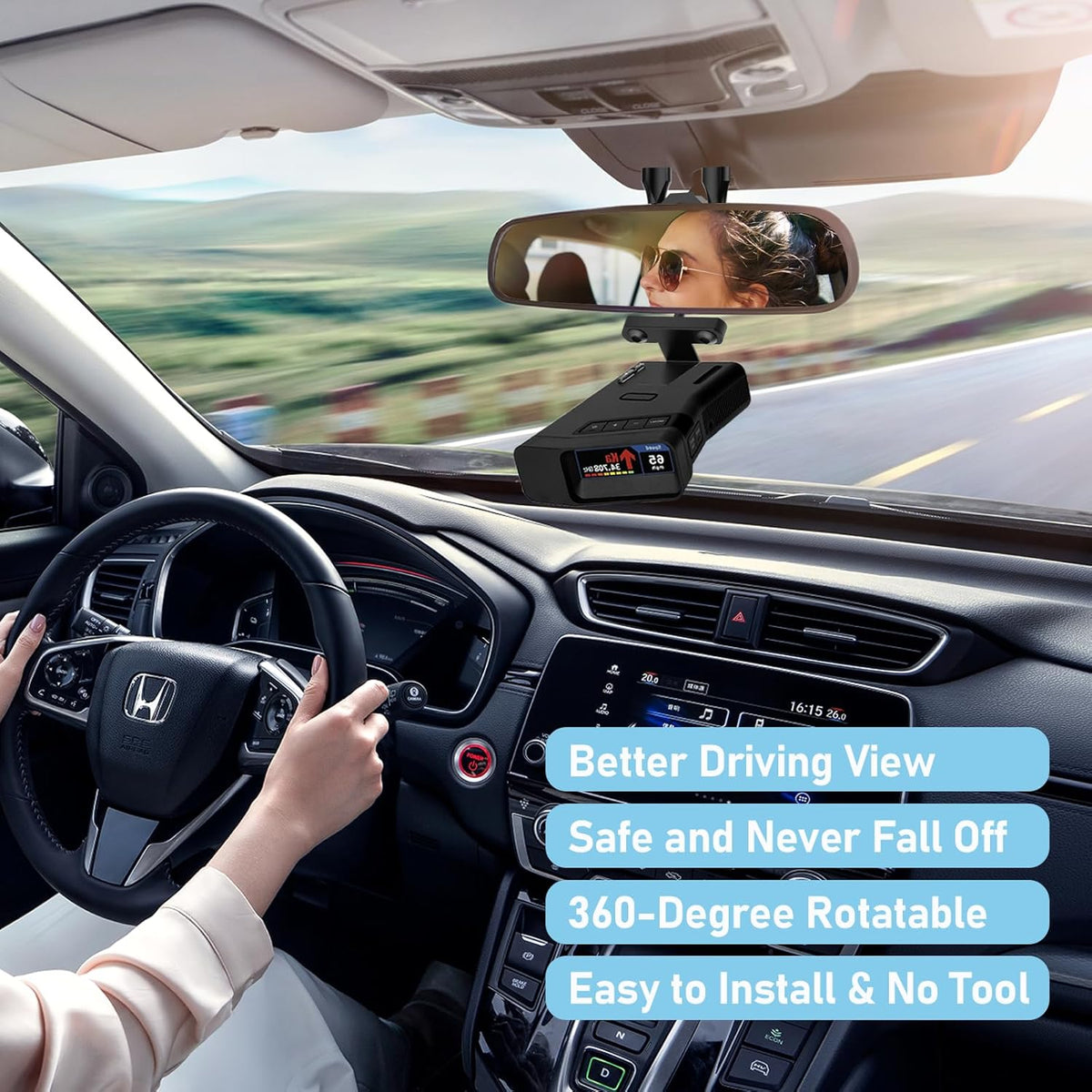 Car Rearview Mirror Radar Detector Mount,Suitable for Uniden R7 R8 R8w Radar Detectors,Rearview Mirror Rod Radar Mount,Not Applicable to Other Listed Models (Only for Uniden Radar Detector R7 R8)