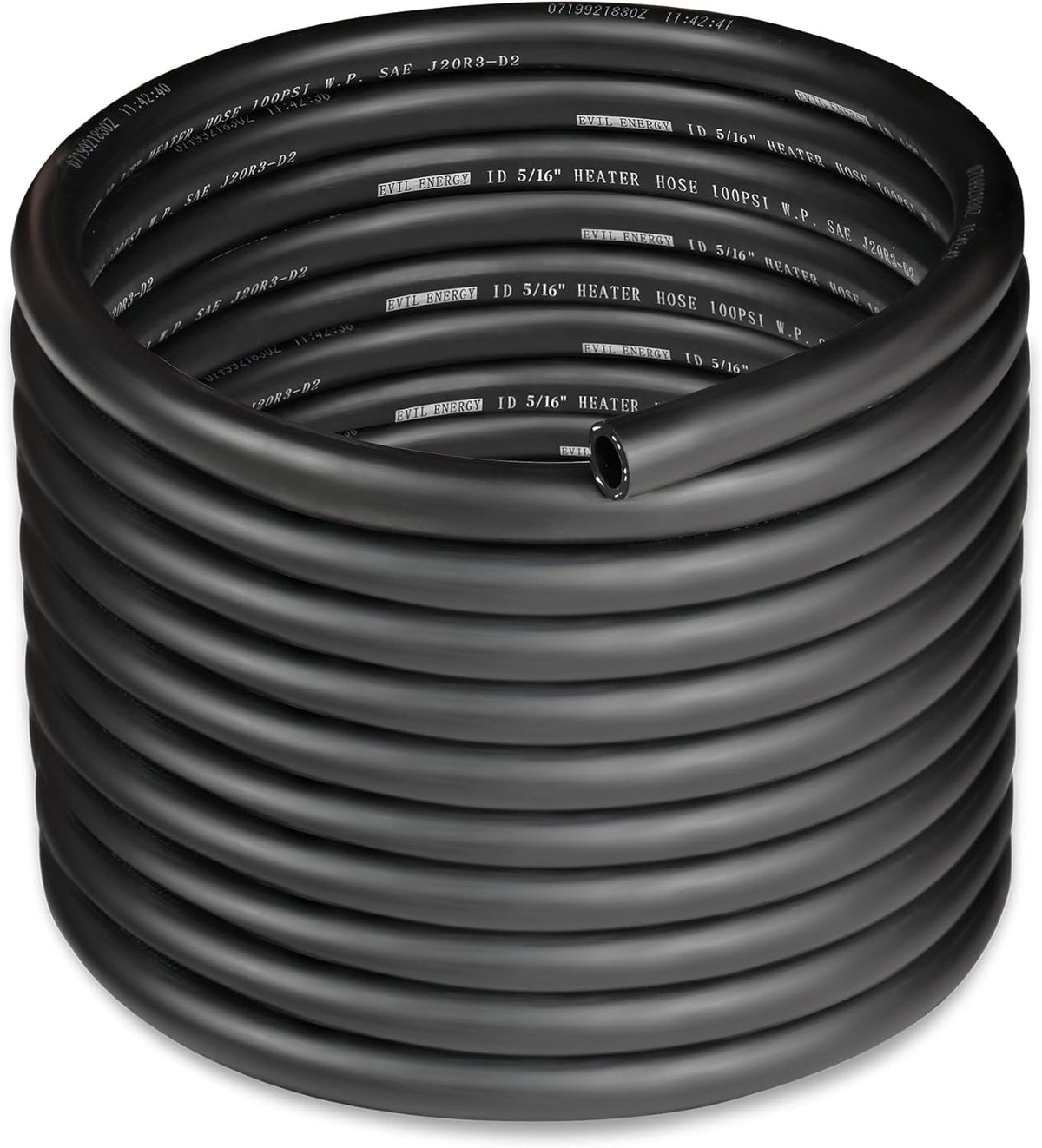 EVIL ENERGY 5/16" Heater Hose Coolant Radiator Straight 100PSI SAE 20R3 25FT Black