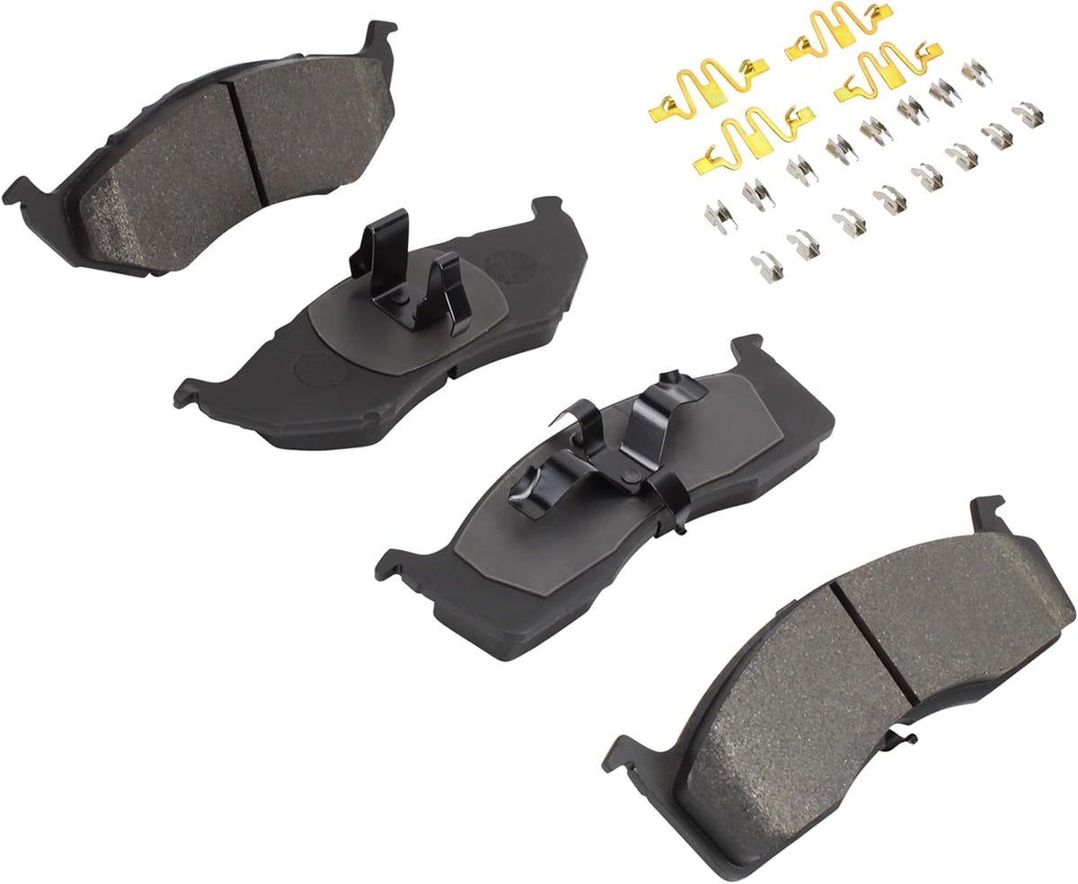 Premium Ceramic Front Brake Pads (1001-0642C) Compatible with Chrysler Chrysler R/T 1997-1997, Chrysler Neon 2000-2002, Dodge Neon 1995-2005, Plymouth Neon 1995-2001