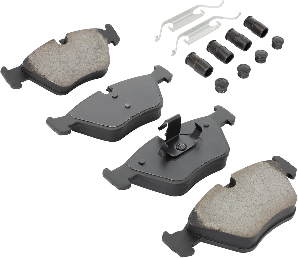 Premium Semi-Metallic Front Brake Pads (1001-0946M) Compatible with BMW 125i 2013-2009, 330Ci 2006-2001, 330i 2005-2001, 330xi 2005-2001, X3 2010-2004, Z4 2008-2006, MG ZT 2004