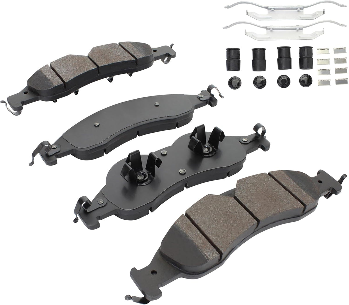 Premium Semi-Metallic Front Brake Pads (1001-1278M) Compatible with Ford Expedition 2007-2009, Lincoln Navigator 2007-2009