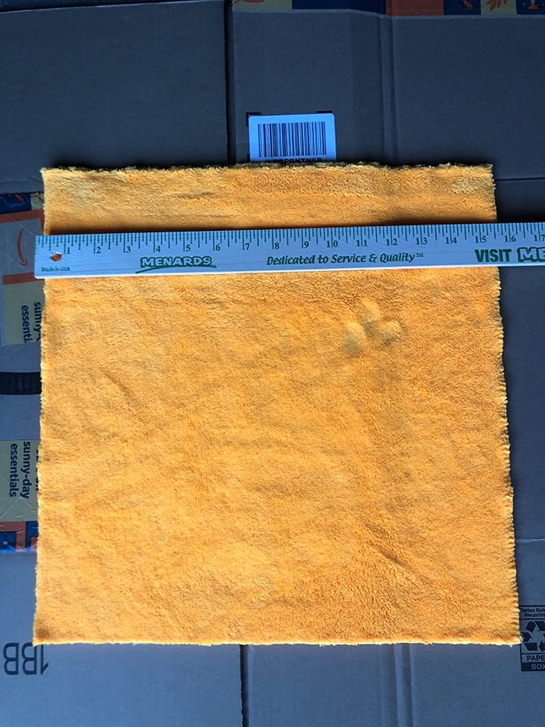 Plush Edgeless Microfiber Towel for Car, Soft Drying Wash Detailing Buffing Polishing Towel, 530 GSM 6Pack 16 x 16inches (Orange, 6Pack)